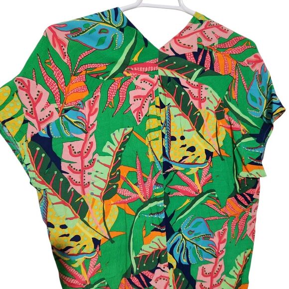 Karlie Top For Women Size Small Tropical Hawaiian Shirt Relax Fit - Picture 4 of 12